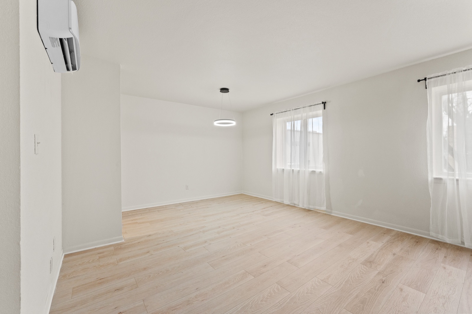 Built-in vanity with sconce lighting